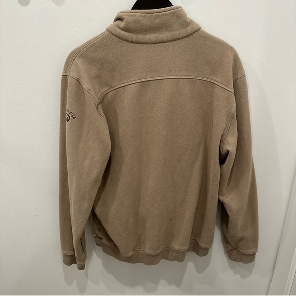 Quarter Zip The Polo Club Tan Sweatshirt - Picture 8 of 15